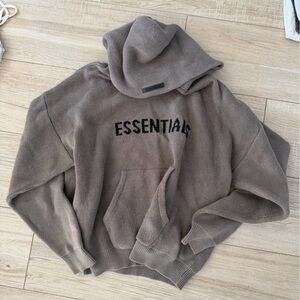 Essentials Gray Knit Pullover